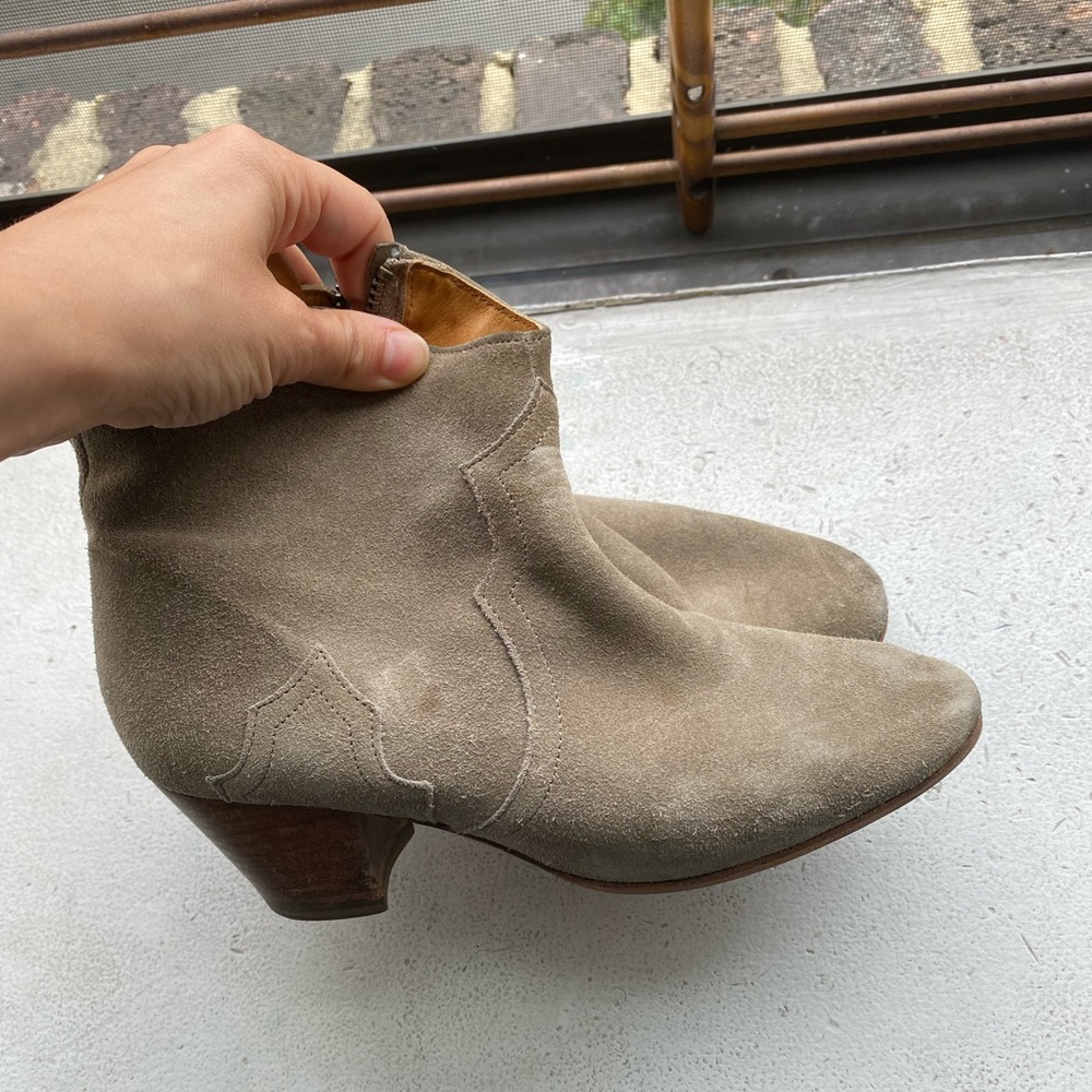 Isabel Marant Diker Boots, Grey suede size 6